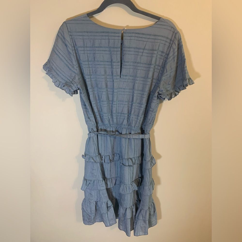 NWT HEM & Thread blue ruffle dress size M‎ - Picture 2 of 8